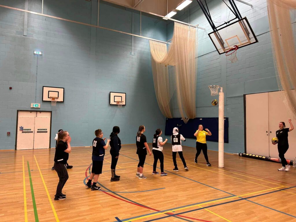 ParaNetball session photo.