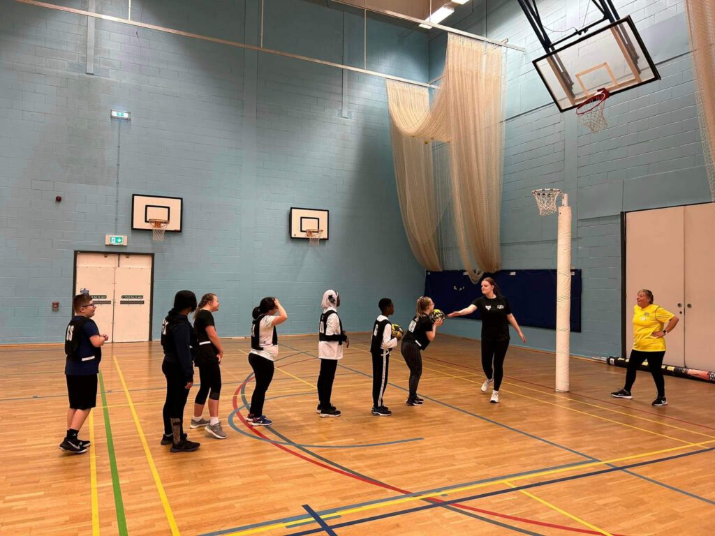 ParaNetball session photo.