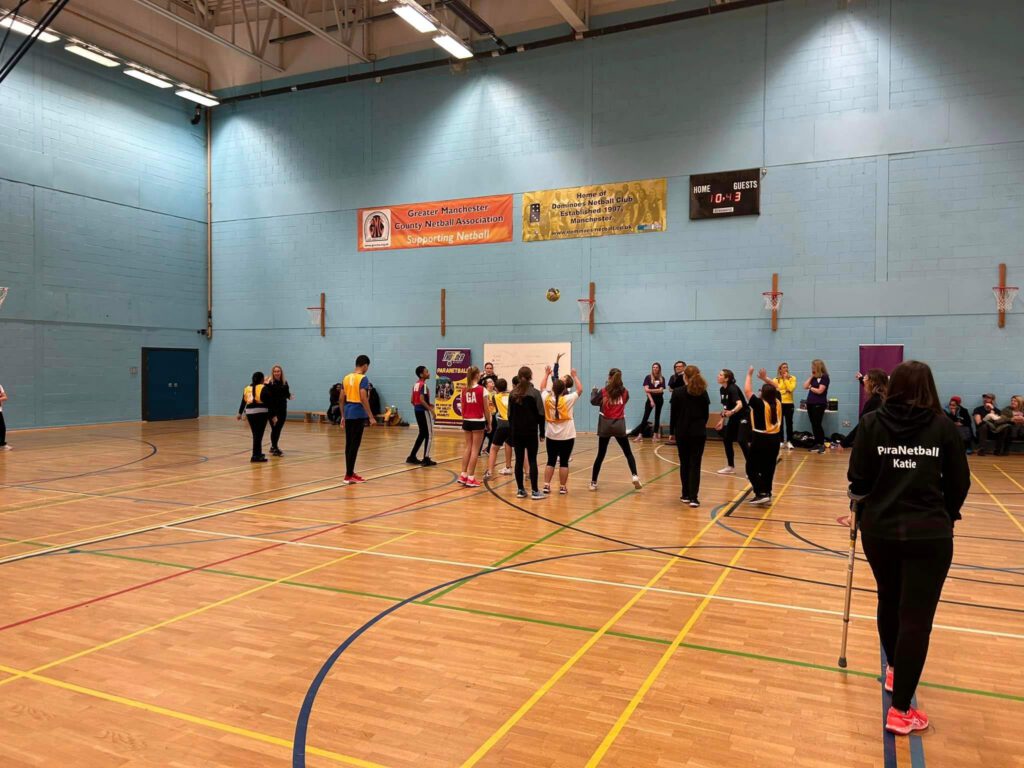 ParaNetball session photo.