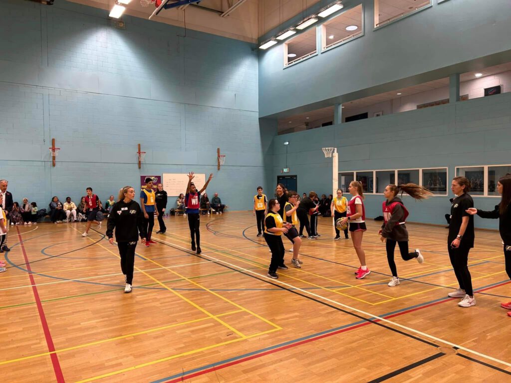 ParaNetball session photo.