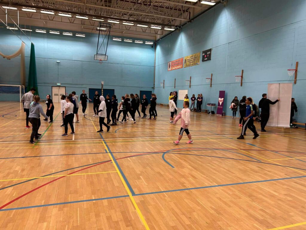ParaNetball session photo.