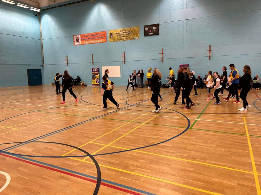 ParaNetball session photo.