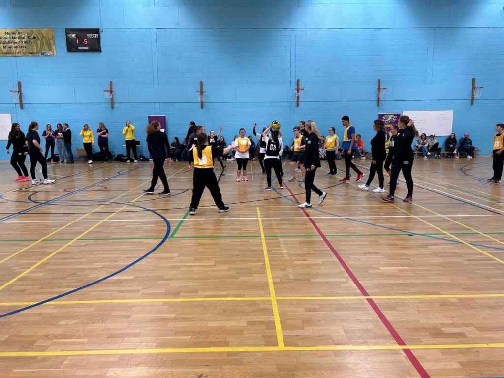 ParaNetball session photo.