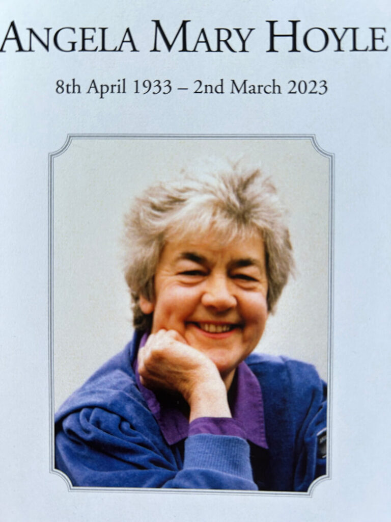 Angela Mary Hoyle 1933-2023.