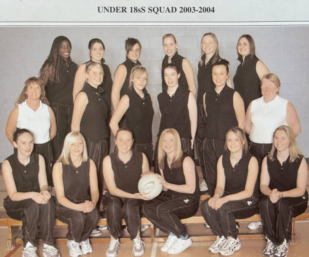 Netball Under 18s Squad 2003-2004.