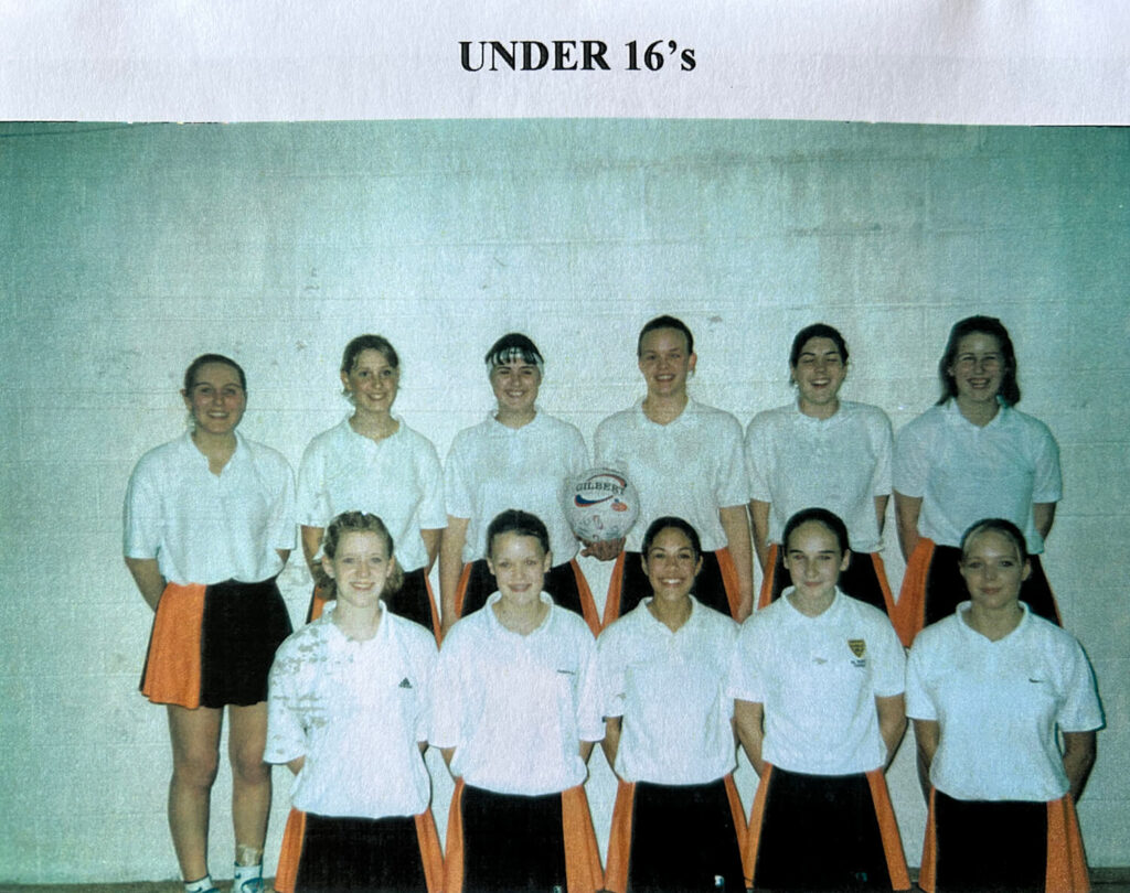 Netball Under 16s Squad.